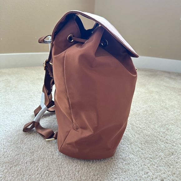 Stoney Clover Lane Nylon Flap Backpack chocolate brown